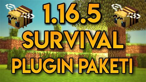 Minecraft survival plugin paketi